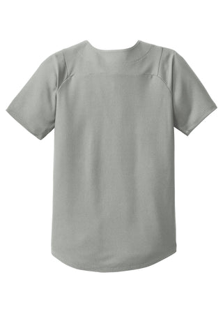 New Era Youth Diamond Era Full-Button Jersey (Grey)