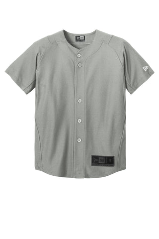 New Era Youth Diamond Era Full-Button Jersey (Grey)