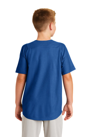 New Era Youth Diamond Era Full-Button Jersey (Royal)