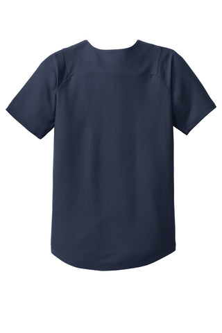 New Era Youth Diamond Era Full-Button Jersey (True Navy)