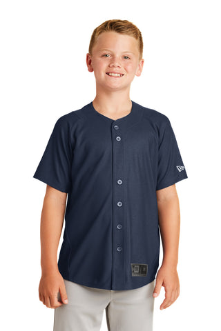 New Era Youth Diamond Era Full-Button Jersey (True Navy)