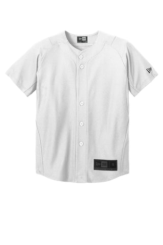 New Era Youth Diamond Era Full-Button Jersey (White)