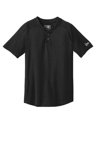 New Era Youth Diamond Era 2-Button Jersey (Black)