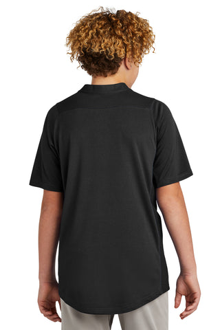 New Era Youth Diamond Era 2-Button Jersey (Black)