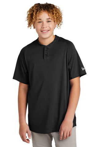 New Era Youth Diamond Era 2-Button Jersey (Black)