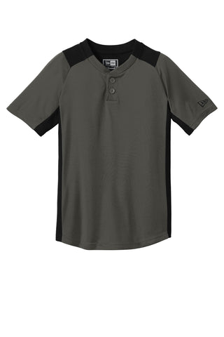 New Era Youth Diamond Era 2-Button Jersey (Graphite/ Black)