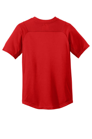 New Era Youth Diamond Era 2-Button Jersey (Scarlet)