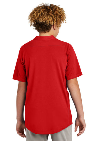 New Era Youth Diamond Era 2-Button Jersey (Scarlet)