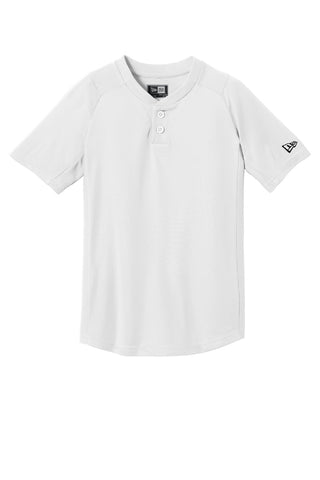 New Era Youth Diamond Era 2-Button Jersey (White)