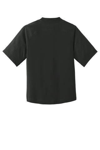 New Era Youth Cage Short Sleeve 1/4-Zip Jacket (Black)