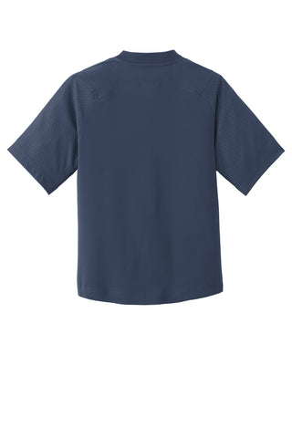 New Era Youth Cage Short Sleeve 1/4-Zip Jacket (True Navy)