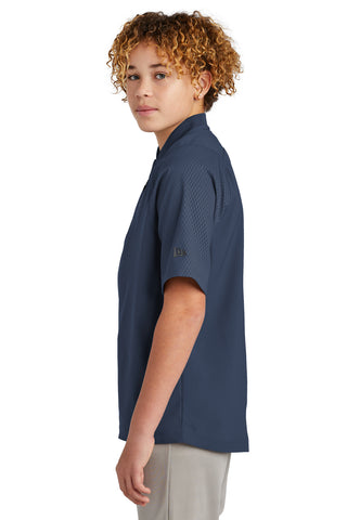 New Era Youth Cage Short Sleeve 1/4-Zip Jacket (True Navy)