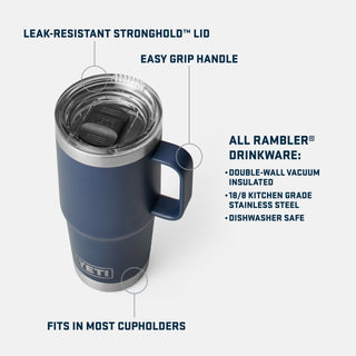 YETI Rambler 20 oz. Mug w/ Stronghold lid (White)