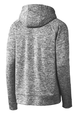 Sport-Tek Youth PosiCharge Electric Heather Fleece Hooded Pullover (Black Electric)