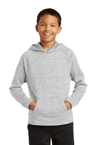 Sport-Tek Youth PosiCharge Electric Heather Fleece Hooded Pullover (Silver Electric)