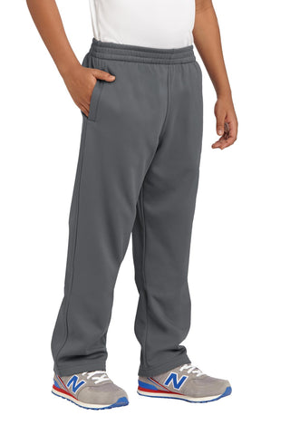 Sport-Tek Youth Sport-Wick Fleece Pant (Dark Smoke Grey)