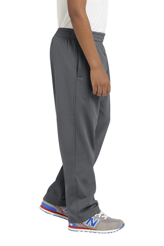 Sport-Tek Youth Sport-Wick Fleece Pant (Dark Smoke Grey)