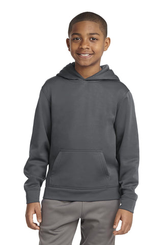 Sport-Tek Youth Sport-Wick Fleece Hooded Pullover (Dark Smoke Grey)