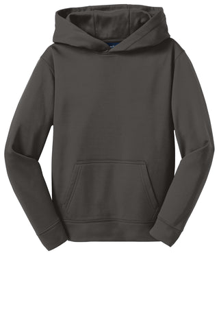 Sport-Tek Youth Sport-Wick Fleece Hooded Pullover (Graphite)