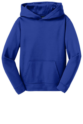 Sport-Tek Youth Sport-Wick Fleece Hooded Pullover (True Royal)