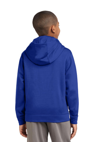 Sport-Tek Youth Sport-Wick Fleece Hooded Pullover (True Royal)