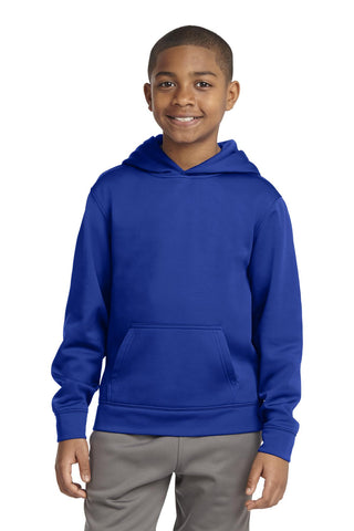 Sport-Tek Youth Sport-Wick Fleece Hooded Pullover (True Royal)