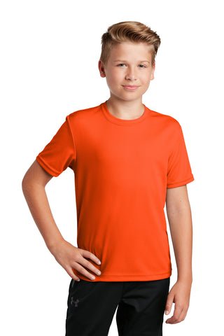 Sport-Tek Youth PosiCharge RacerMesh Tee (Neon Orange)