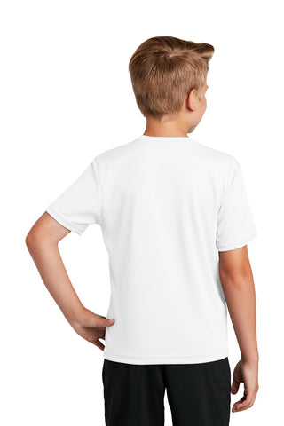 Sport-Tek Youth PosiCharge RacerMesh Tee (White)