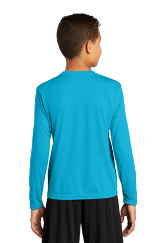 Sport-Tek Youth Long Sleeve PosiCharge Competitor Tee (Atomic Blue)