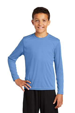 Sport-Tek Youth Long Sleeve PosiCharge Competitor Tee (Carolina Blue)