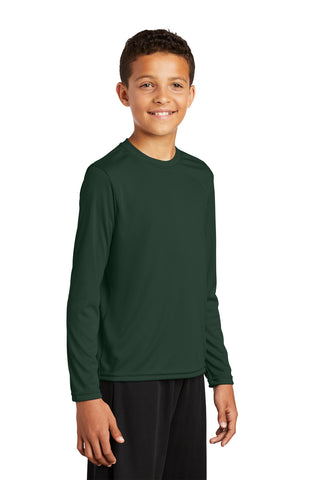 Sport-Tek Youth Long Sleeve PosiCharge Competitor Tee (Forest Green)