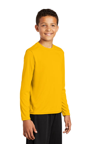 Sport-Tek Youth Long Sleeve PosiCharge Competitor Tee (Gold)