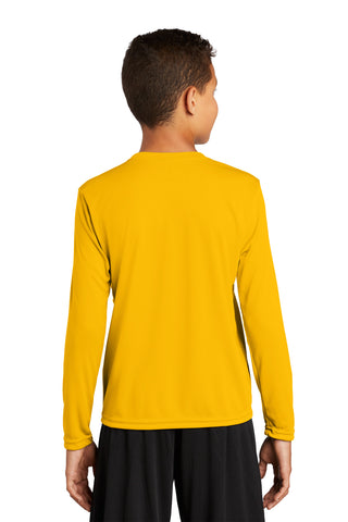 Sport-Tek Youth Long Sleeve PosiCharge Competitor Tee (Gold)