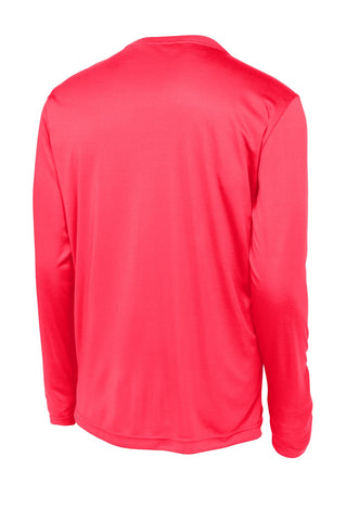 Sport-Tek Youth Long Sleeve PosiCharge Competitor Tee (Hot Coral)