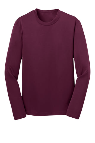 Sport-Tek Youth Long Sleeve PosiCharge Competitor Tee (Maroon)