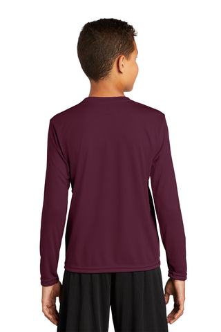 Sport-Tek Youth Long Sleeve PosiCharge Competitor Tee (Maroon)