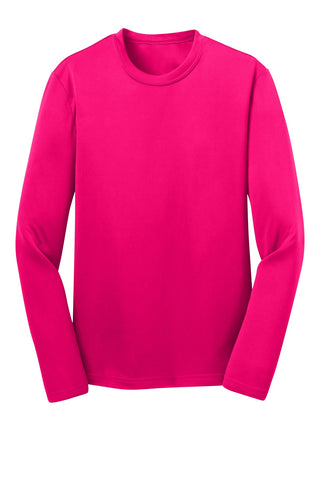 Sport-Tek Youth Long Sleeve PosiCharge Competitor Tee (Pink Raspberry)