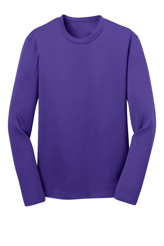 Sport-Tek Youth Long Sleeve PosiCharge Competitor Tee (Purple)