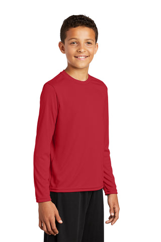 Sport-Tek Youth Long Sleeve PosiCharge Competitor Tee (True Red)