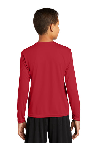 Sport-Tek Youth Long Sleeve PosiCharge Competitor Tee (True Red)