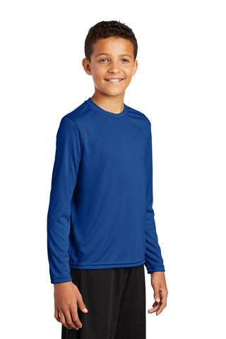 Sport-Tek Youth Long Sleeve PosiCharge Competitor Tee (True Royal)