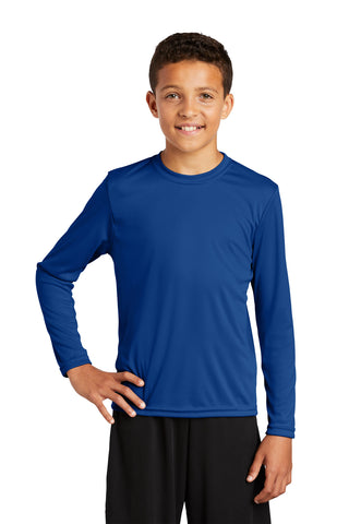 Sport-Tek Youth Long Sleeve PosiCharge Competitor Tee (True Royal)