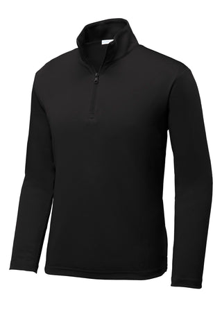 Sport-Tek Youth PosiCharge Competitor 1/4-Zip Pullover (Black)