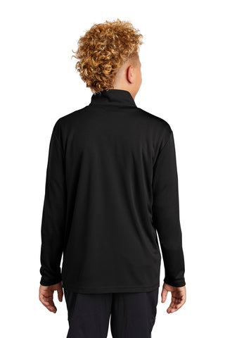 Sport-Tek Youth PosiCharge Competitor 1/4-Zip Pullover (Black)