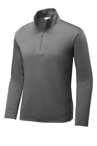 Sport-Tek Youth PosiCharge Competitor 1/4-Zip Pullover (Grey Concrete)