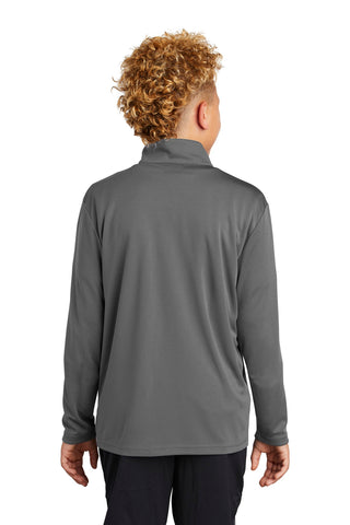 Sport-Tek Youth PosiCharge Competitor 1/4-Zip Pullover (Grey Concrete)