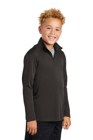 Sport-Tek Youth PosiCharge Competitor 1/4-Zip Pullover (Iron Grey)