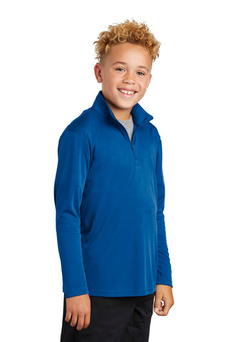 Sport-Tek Youth PosiCharge Competitor 1/4-Zip Pullover (True Royal)