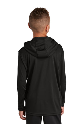 Sport-Tek Youth PosiCharge Competitor Hooded Pullover (Black)