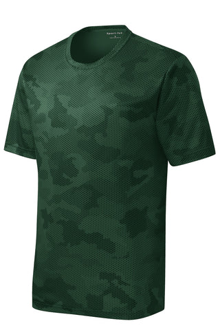 Sport-Tek Youth CamoHex Tee (Forest Green)